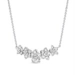 14K WHITE GOLD 2 3/4CT ROUND DIAMOND LADIES NECKLACE - Image 2