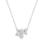 Elegant 1/2CT Round Diamond for Women White Gold 10K Necklace (Color F-G -Clarity VS1/VS2)