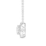 LADIES PENDANT WITH CHAIN 1 1/4CT ROUND DIAMOND 14K WHITE GOLD (CENTER STONE ROUND DIAMOND 1CT) - Image 2