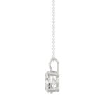 LADIES PENDANTS 1CT OVAL DIAMOND 14K WHITE GOLD - Image 2