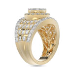 LADIES RING 2.00CT ROUND DIAMOND 10K YELLOW GOLD - Image 4