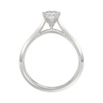 LADIES RING 1CT PRINCESS DIAMOND 14K WHITE GOLD - Image 2