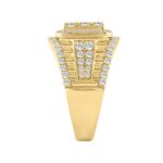 14K YELLOW GOLD 2.00CT ROUND DIAMOND MEN'S RING - Image 3