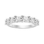 14K WHITE GOLD 2.00CT ROUND DIAMOND LADIES BAND