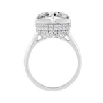 14K WHITE GOLD 4 3/4CT ROUND DIAMOND LADIES RING (CENTER STONE ROUND DIAMOND 4.00CT) - Image 2