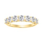 14K YELLOW GOLD 1 1/2CT ROUND DIAMOND LADIES BAND