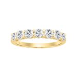 14K YELLOW GOLD 1.00CT ROUND DIAMOND LADIES BAND
