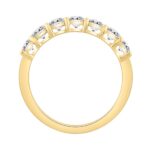 14K YELLOW GOLD 1.00CT ROUND DIAMOND LADIES BAND - Image 2
