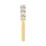 14K YELLOW GOLD 1.00CT ROUND DIAMOND LADIES BAND - Image 3