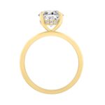 14K YELLOW GOLD 4 3/4CT ROUND/OVAL DIAMOND LADIES RING (CENTER STONE OVAL DIAMOND 4.00CT) - Image 2