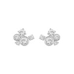 1.00Ct White Gold 10K Round Diamond Fashion Earrings For Women (Color F-G Clarity Vs1/Vs2)