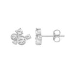 1.00Ct White Gold 10K Round Diamond Fashion Earrings For Women (Color F-G Clarity Vs1/Vs2) - Image 2