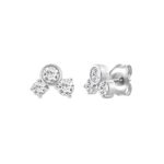 3/4Ct White Gold 10K Round Diamond Fashion Earrings For Women (Color F-G Clarity Vs1/Vs2) - Image 3