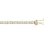Elegant 10K Yellow Gold 5.00Ct Round Diamond Tennis Bracelet For Women (Color F-G Clarity Vs1/Vs2) - Image 2