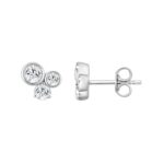 10K White Gold 3/4Ct Round Lab Grown Diamond Earring For Women (Color F-G -Clarity Vs1/Vs2) - Image 2