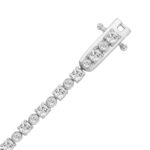 Ladies Bracelet 10K White Gold 2.00Ct Round Lab Grown Diamond (Color F-G -Clarity Vs1/Vs2) - Image 3