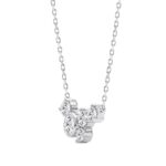 Elegant 1/2Ct Round Diamond For Women White Gold 10K Necklace (Color F-G -Clarity Vs1/Vs2) - Image 3