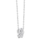 Elegant 1/2Ct Round Diamond For Women White Gold 10K Necklace (Color F-G Clarity Vs1/Vs2) - Image 3