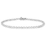 10K WHITE GOLD 2.00CT ROUND DIAMOND LADIES BRACELET