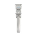 1 3/4Ct Emerald Cut Diamond In 14K White Gold Elegant Diamond Fashion Band For Women (Color F-G -Clarity Vs1/Vs2) - Image 4