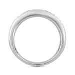 MEN'S BAND 1CT ROUND/OVAL DIAMOND 14K WHITE GOLD - Image 3