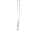 ETERNAL BLUSH COLLECTION LADIES NECKLACE 1/3CT ROUND DIAMOND 14K WHITE GOLD (PINK ROUND) - Image 4