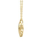 3/4Ct Round & Pear Diamond Teardrop Pendant In 10K Yellow Gold With Chain  Elegant Diamond Pendant For Women (Color F-G -Clarity Vs1/Vs2) - Image 2