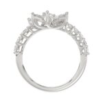 10K WHITE GOLD 1 3/4CT ROUND/MARQUISE/EMERALD/PEAR DIAMOND LADIES RING - Image 2