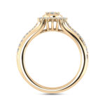 LADIES RING 0.33CT ROUND DIAMOND 10K YELLOW GOLD - Image 2