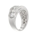 14K WHITE GOLD 3.00CT ROUND DIAMOND MEN'S BAND - Image 4