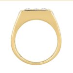 14K YELLOW GOLD 1 3/4CT ROUND DIAMOND MEN'S RING - Image 2