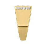 14K YELLOW GOLD 1 3/4CT ROUND DIAMOND MEN'S RING - Image 3