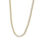 14K YELLOW GOLD 12.00CT ROUND DIAMOND MEN'S NECKLACE - Image 3
