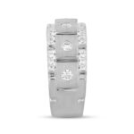 MEN'S BAND 1/2CT ROUND DIAMOND 14K WHITE GOLD - Image 3