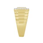 MEN'S RING 1 1/2CT ROUND DIAMOND 14K YELLOW GOLD - Image 3