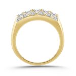 MEN'S RING 1.00CT ROUND DIAMOND 14K YELLOW GOLD - Image 3