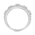 MEN'S RING 2CT ROUND/PRINCESS DIAMOND 14K WHITE GOLD - Image 2