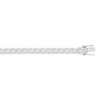 LADIES BRACELET 13CT ROUND DIAMOND 14K WHITE GOLD - Image 2