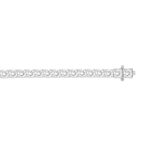 LADIES BRACELET 13CT ROUND DIAMOND 14K WHITE GOLD - Image 3