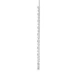 LADIES NECKLACE 20CT ROUND/OVAL DIAMOND 14K WHITE GOLD - Image 3