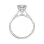 LADIES SOLITAIRE RING 2CT PRINCESS DIAMOND 14K WHITE GOLD - Image 2