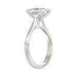 LADIES SOLITAIRE RING 2CT PRINCESS DIAMOND 14K WHITE GOLD - Image 3