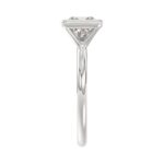 LADIES SOLITAIRE RING 2CT PRINCESS DIAMOND 14K WHITE GOLD (CENTER STONE PRINCESS DIAMOND 2CT ) - Image 4