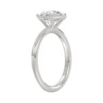 LADIES SOLITAIRE RING 2CT ROUND DIAMOND 14K WHITE GOLD (CENTER STONE ROUND DIAMOND 2CT ) - Image 3