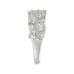 10K WHITE GOLD 3.00CT ROUND/PEAR DIAMOND LADIES RING - Image 4