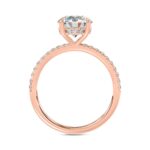 14K ROSE GOLD 1 3/4CT ROUND DIAMOND LADIES RING (CENTER STONE ROUND DIAMOND 1 1/2CT) - Image 2