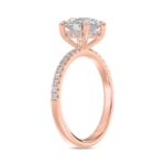 14K ROSE GOLD 1 3/4CT ROUND DIAMOND LADIES RING (CENTER STONE ROUND DIAMOND 1 1/2CT) - Image 3