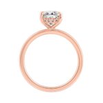14K ROSE GOLD 2.00CT OVAL/ROUND DIAMOND LADIES RING (CENTER STONE OVAL DIAMOND 2CT) - Image 2