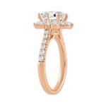 14K ROSE GOLD 3.00CT ROUND DIAMOND LADIES RING (CENTER STONE ROUND DIAMOND 2CT) - Image 2
