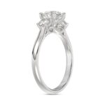 14K WHITE GOLD 1 1/3CT ROUND DIAMOND LADIES RING (CENTER STONE ROUND DIAMOND 1CT) - Image 3